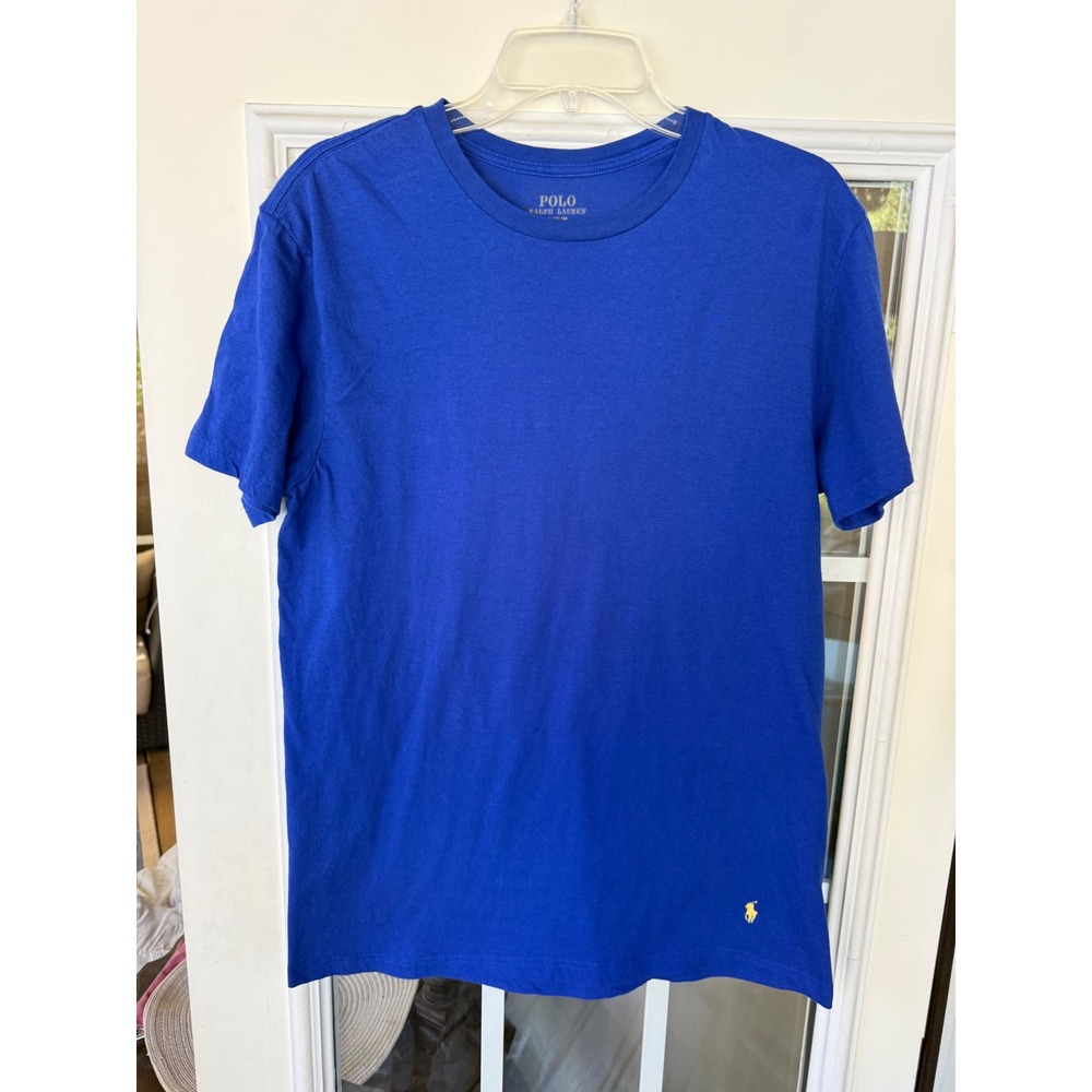 Polo Ralph Lauren Men's Medium Classic Fit T Shirt Royal Blue Preppy Pony Logo